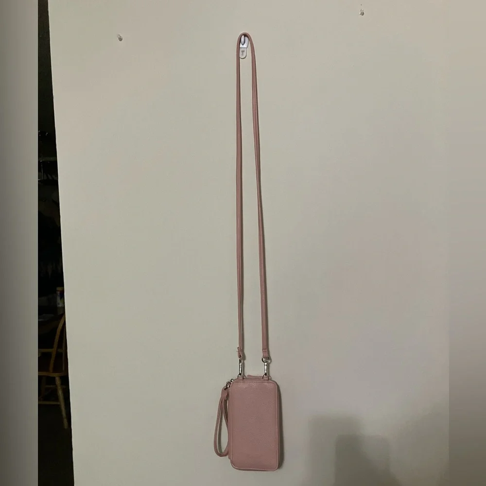 3/$25 - Pink crossbody/wristlet - Picture 4 of 4